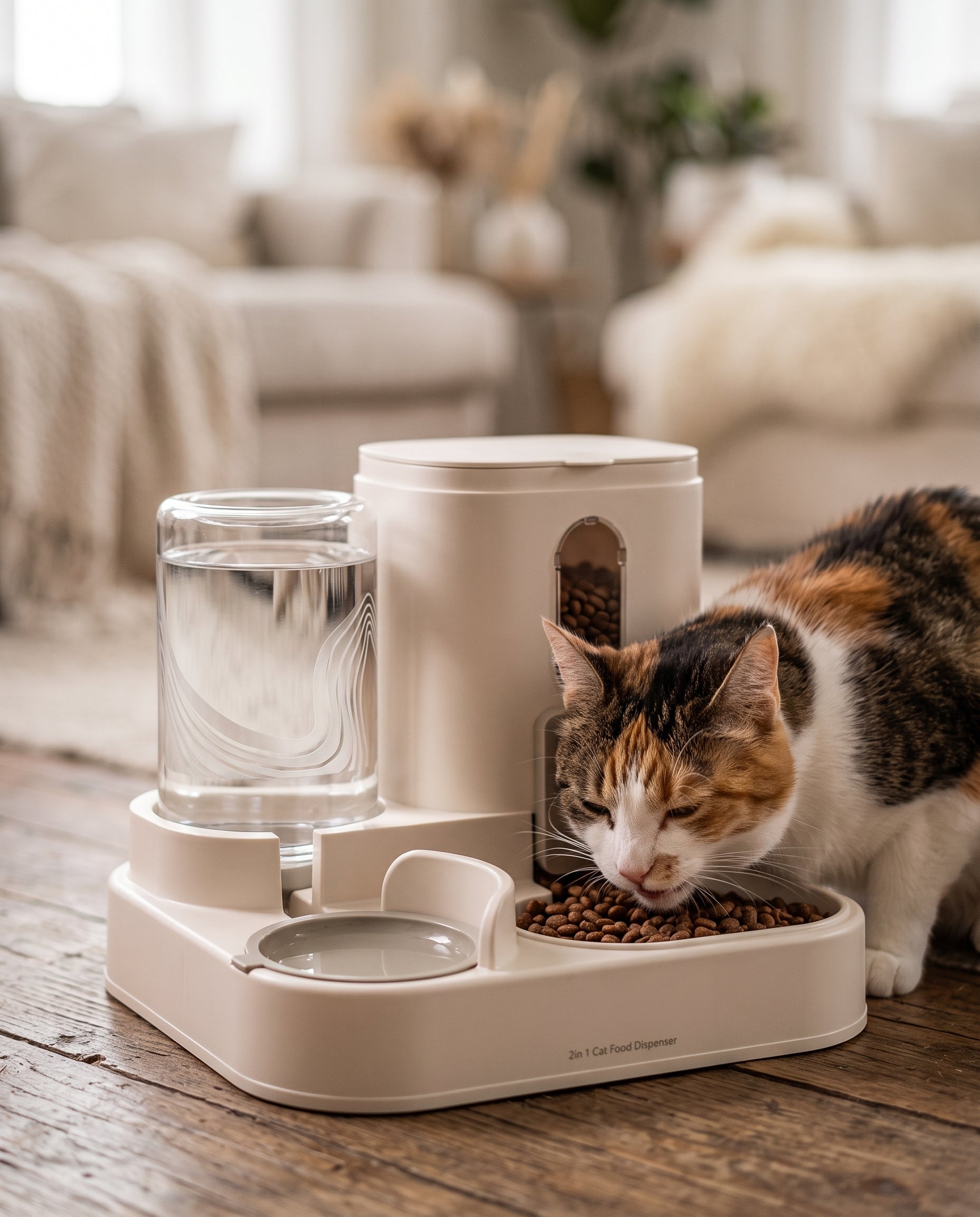 Distributeur nourriture et eau chats — image 5
