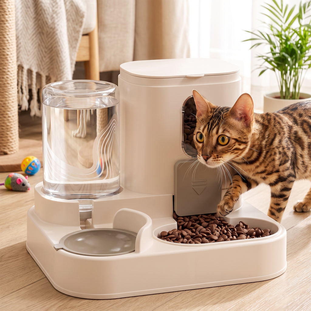 Distributeur nourriture et eau chats — image 8