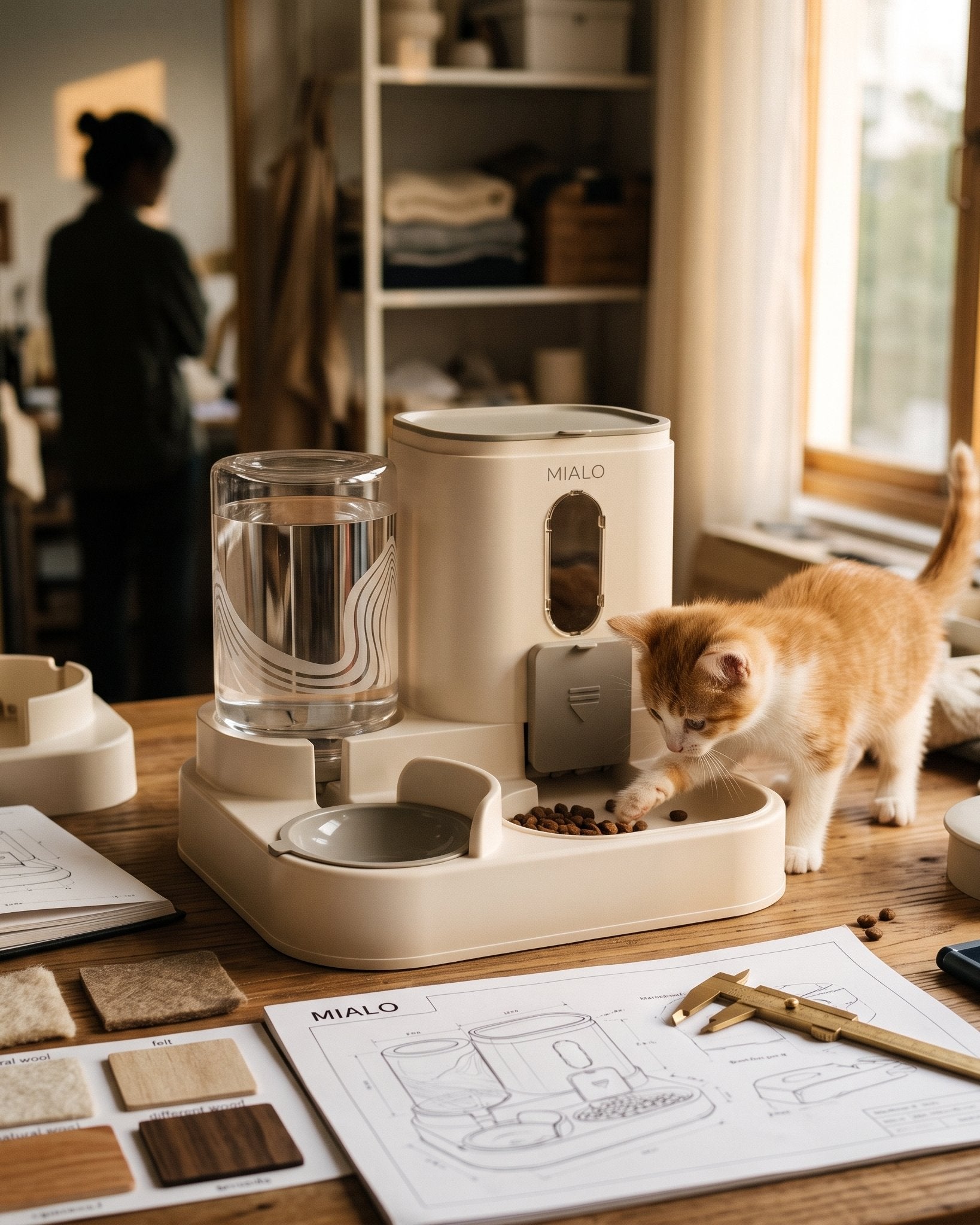 Distributeur nourriture et eau chats — image 14